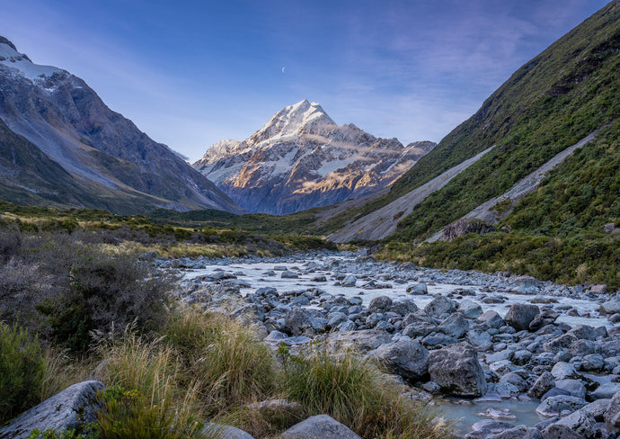 aoraki mt cook hooker river print