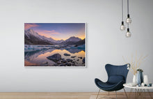 Load image into Gallery viewer, Tasman Lake Mt Cook Sunrise Reflection