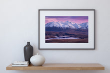 Load image into Gallery viewer, pink winter sunrise mt john tekapo print