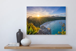 new chums beach sunset canvas