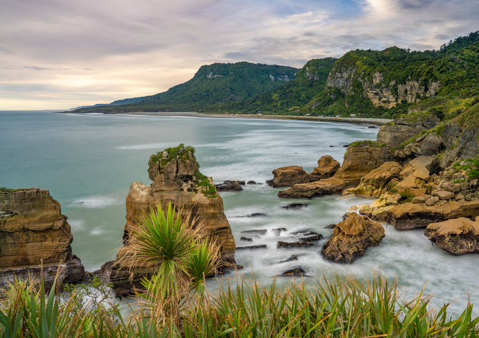 punakaiki sunset west coast 