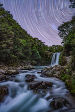 Load image into Gallery viewer, star trails tawhai falls ruapehu