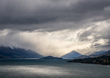 Load image into Gallery viewer, stormy light glenorchy road queenstown