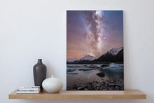 Load image into Gallery viewer, tasman lake milky way mt cook canvas