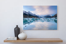 Load image into Gallery viewer, aoraki tasman lake sunset icebergs