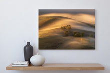 Load image into Gallery viewer, te mata peak fog farmland hawkes bay canvas