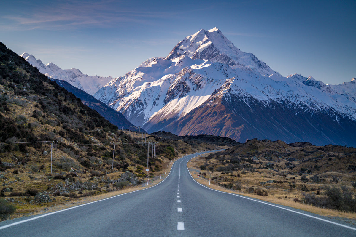 Mt Cook Road Golden Hour NZ | Fine Art Prints | Canvas – Meghan Maloney ...
