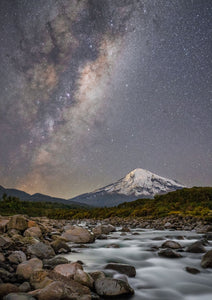 Milky Way over Mount Taranaki