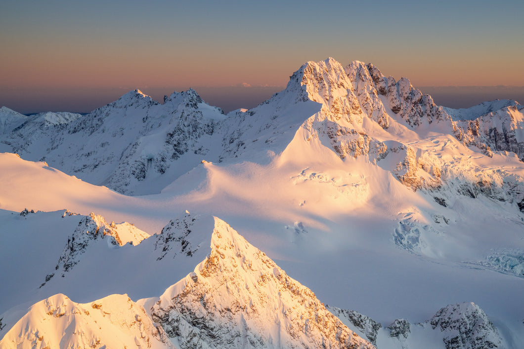 NZ Mountains Snowcapped Sunrise