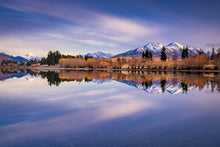 Load image into Gallery viewer, lake camp cloud reflections canterbury