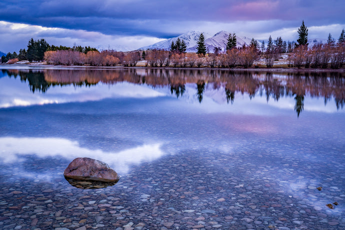 Lake Camp Peaceful Reflection