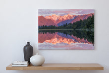 Load image into Gallery viewer, Lake Matheson Alpenglow Reflection