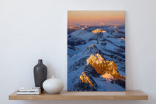 Load image into Gallery viewer, First Light on NZ Mountains