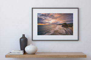 Piha Beach Golden Evening