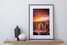 Load image into Gallery viewer, Thames Wharf Stormy Sunset